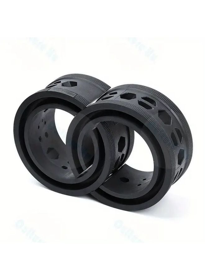 Upgraded Universal Car Suspension Buffer Size C Black 2PCS Improve Driving Comfort - Image 1